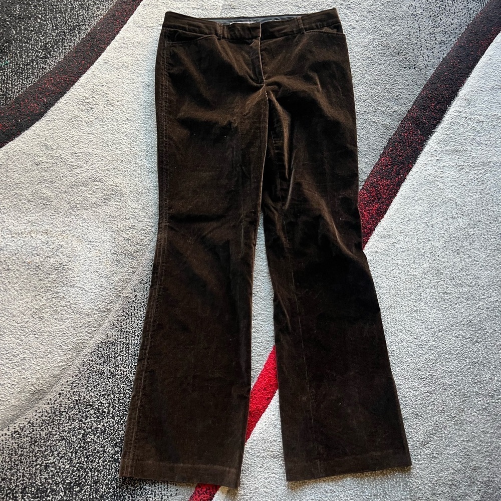 Saks Fifth Avenue Women’s Brown Corduroy Madison Fit Pants